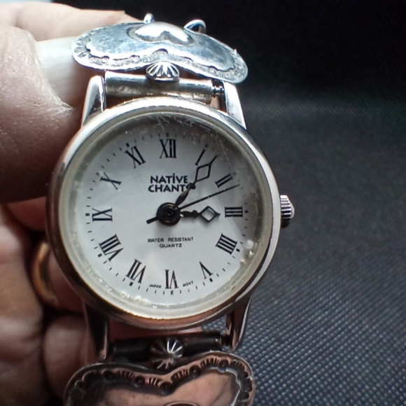 Native Chants Watch w/Sterling Silver Bracelet - Picture 2 of 6